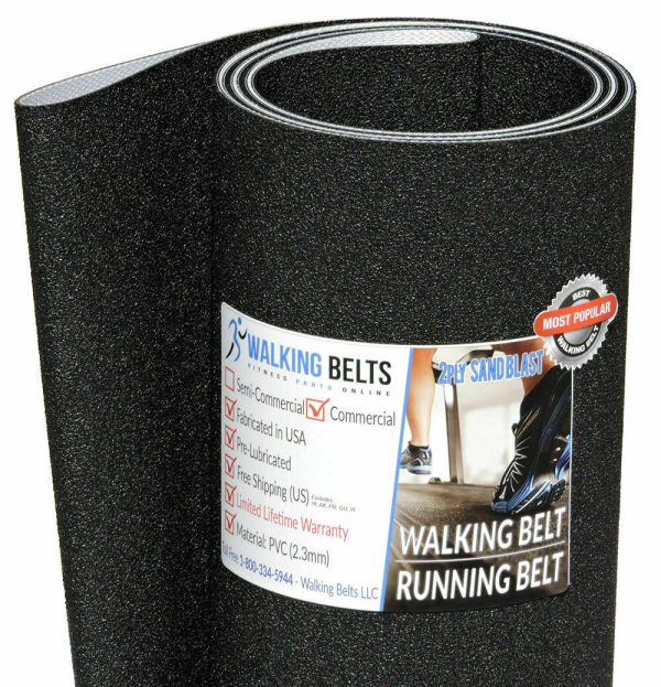 Precor C962 Treadmill Running Belt 2Ply Sand Blast SN: 1Y