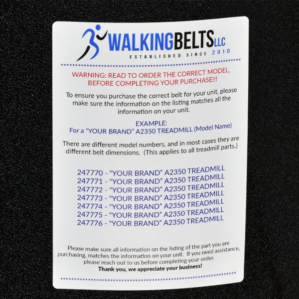 GGTL596120 Golds Gym Trainer 620 Treadmill Running Belt Sand Blast Finish - Image 4