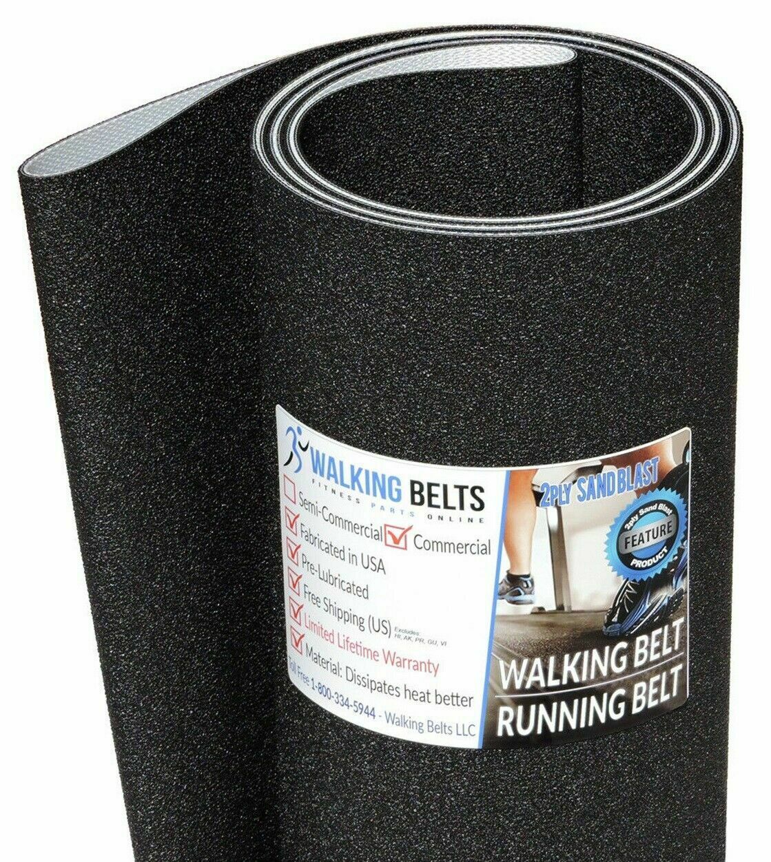 Smooth FX40HR Treadmill Running Belt 2Ply Sand Blast