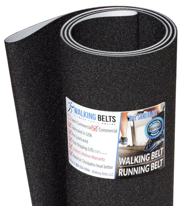 Walking Belts LLC - True 825HRC Treadmill Running Belt 2ply Sand Blast +1oz Lube