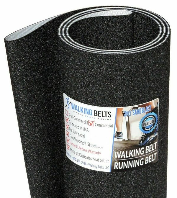 Walking Belts LLC - Precor C956 V4 S/N: T4 Running Belt 2ply Sand Blast+1oz Lube